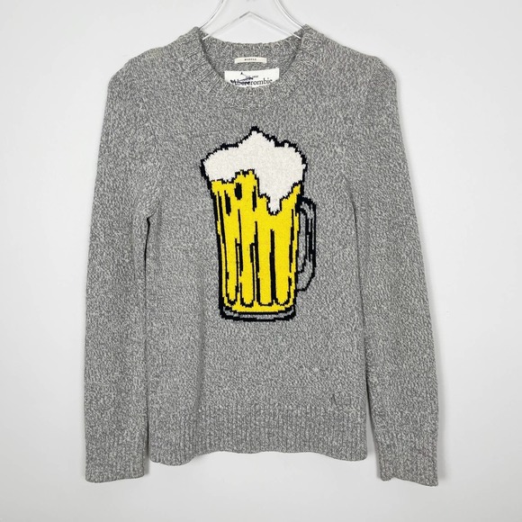 Abercrombie & Fitch Other - Abercrombie & Fitch Beer Knit Sweater S Graphic